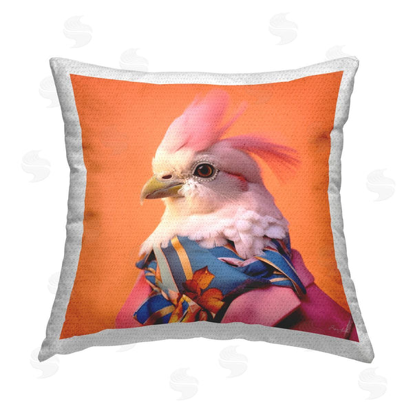 Stupell Industries Roozbeh | Trendy Fashion Bird Printed Throw Pillow