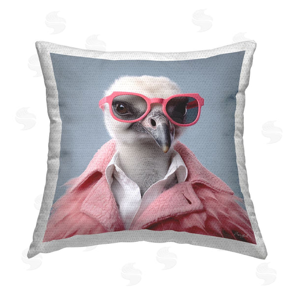 Stupell Industries Roozbeh | Trendy Vulture Bird Printed Throw Pillow