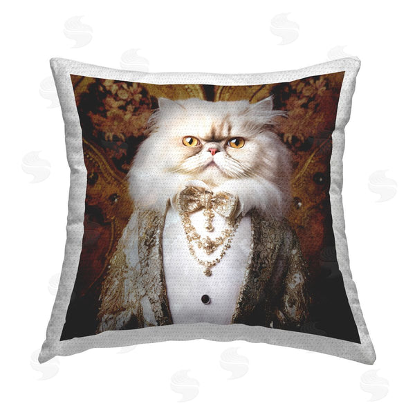 Stupell Industries Roozbeh | Vintage Fashion Cat Printed Throw Pillow