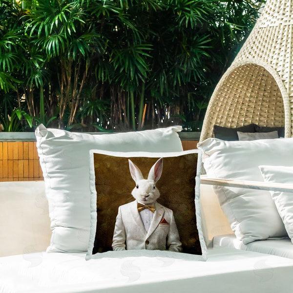 Stupell Industries Roozbeh | Vintage Fashion Hare Printed Throw Pillow
