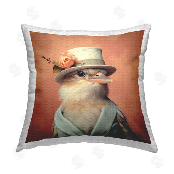 Stupell Industries Roozbeh | Vintage Hat Bird Printed Throw Pillow