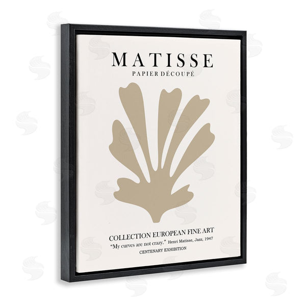 Stupell Industries Ros Ruseva | Abstract Botanical Design Exhibition Flyer Matisse Text Wall Art