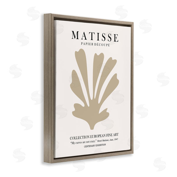 Stupell Industries Ros Ruseva | Abstract Botanical Design Exhibition Flyer Matisse Text Wall Art