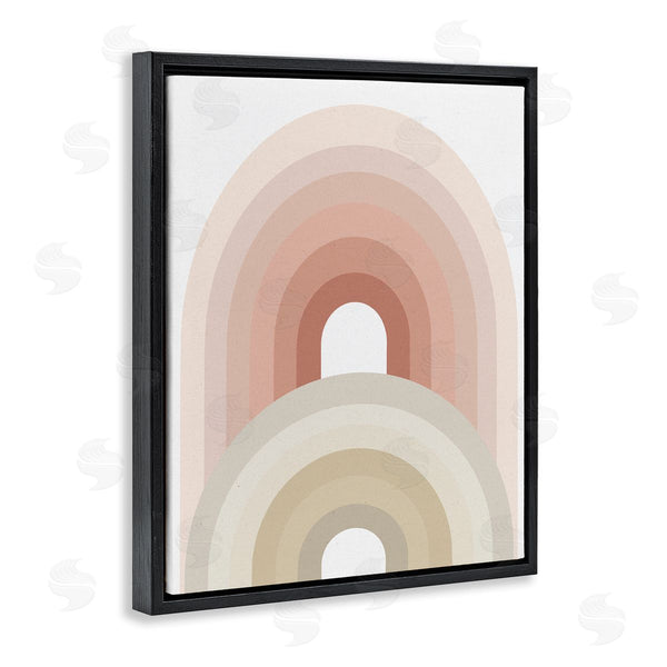 Stupell Industries Ros Ruseva | Big Little Rainbow Desert Terracotta Palette Beige Blush Wall Art
