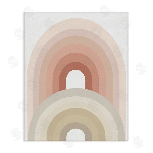 stupell industries Ros Ruseva | Big Little Rainbow Desert Terracotta Palette Beige Blush Wall Art