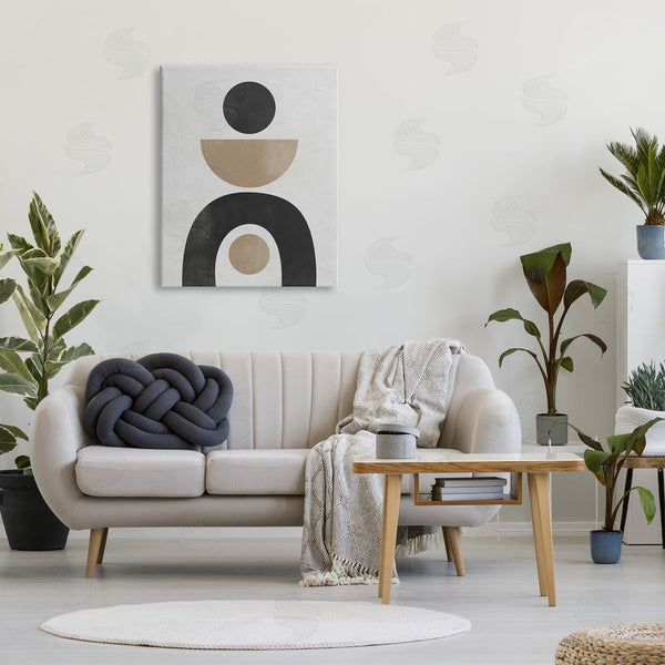 Stupell Industries Ros Ruseva | Black & Beige Arch Shapes Wall Art