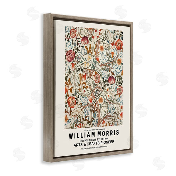Stupell Industries Ros Ruseva | Bold Red Flowers Pattern Intertwining Stems Text Flyer Wall Art