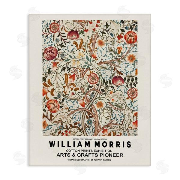 stupell industries Ros Ruseva | Bold Red Flowers Pattern Intertwining Stems Text Flyer Wall Art