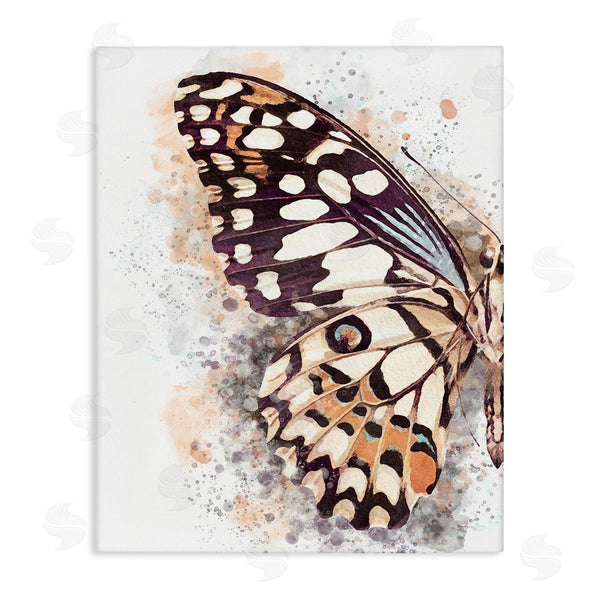 stupell industries Ros Ruseva | Close Up Butterfly Patterned Wing Paint Splatter Wall Art