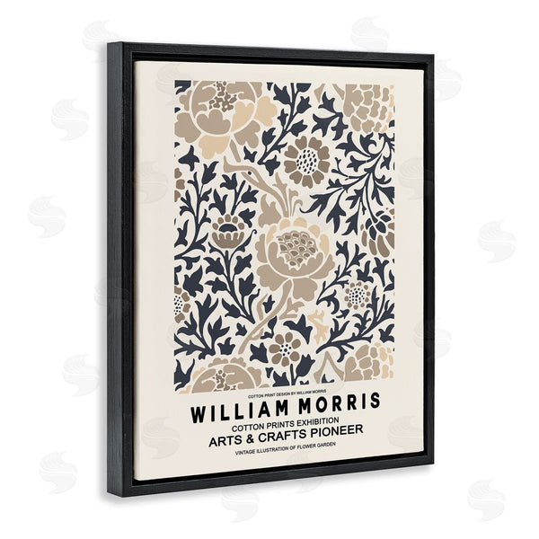 Stupell Industries Ros Ruseva | Flower Blossom Silhouettes Pattern Exhibition Flyer Wall Art