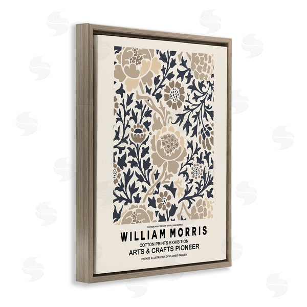 Stupell Industries Ros Ruseva | Flower Blossom Silhouettes Pattern Exhibition Flyer Wall Art