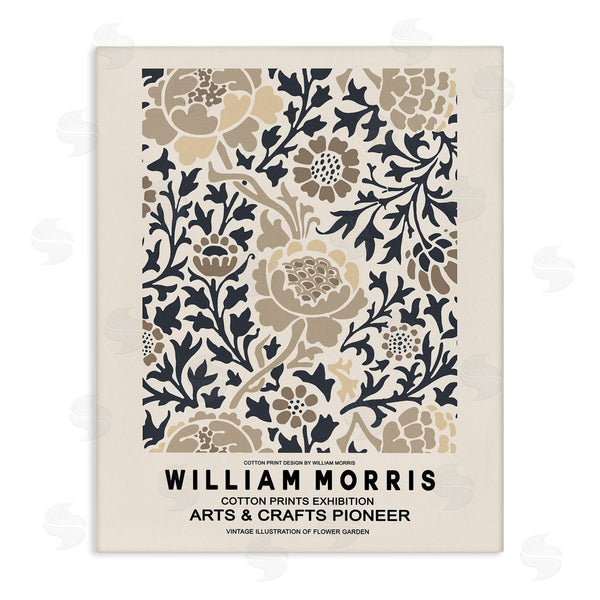 stupell industries Ros Ruseva | Flower Blossom Silhouettes Pattern Exhibition Flyer Wall Art