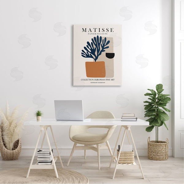 Stupell Industries Ros Ruseva | Geometric Shapes Floral Botanicals Neutral Matisse Design Wall Art