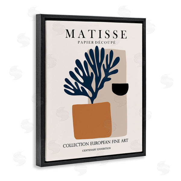 Stupell Industries Ros Ruseva | Geometric Shapes Floral Botanicals Neutral Matisse Design Wall Art