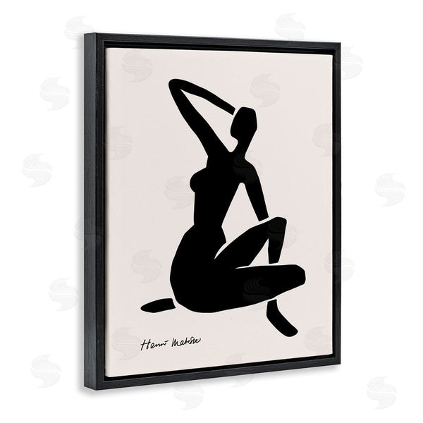 Stupell Industries Ros Ruseva | Historic Matisse Woman Sitting Minimal Silhouette Wall Art