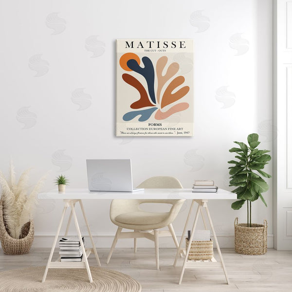 Stupell Industries Ros Ruseva | Matisse Abstract Cut Out Forms Traditional Painting Wall Art