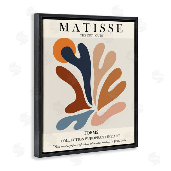 Stupell Industries Ros Ruseva | Matisse Abstract Cut Out Forms Traditional Painting Wall Art