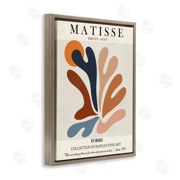 Stupell Industries Ros Ruseva | Matisse Abstract Cut Out Forms Traditional Painting Wall Art