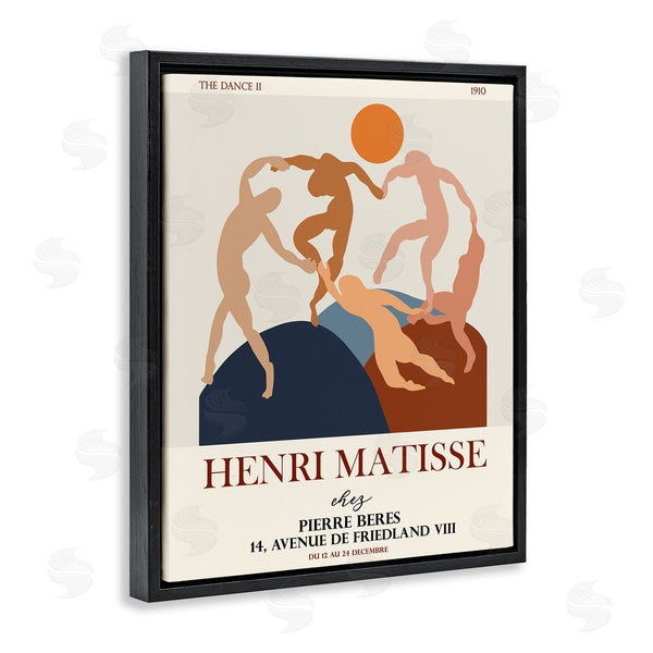 Stupell Industries Ros Ruseva | Matisse Dancing Circle Terracotta Abstract Layered Shapes Wall Art