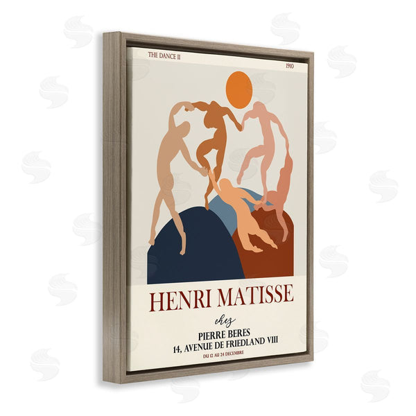 Stupell Industries Ros Ruseva | Matisse Dancing Circle Terracotta Abstract Layered Shapes Wall Art