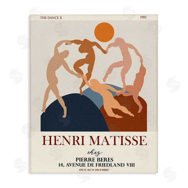 stupell industries Ros Ruseva | Matisse Dancing Circle Terracotta Abstract Layered Shapes Wall Art