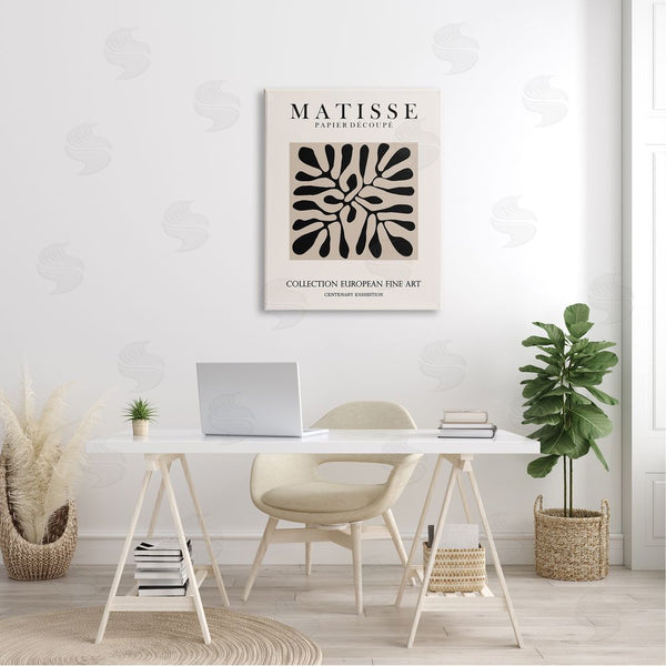 Stupell Industries Ros Ruseva | Matisse Leaves Foliage Abstract Silhouette Exhibition Design Wall Art