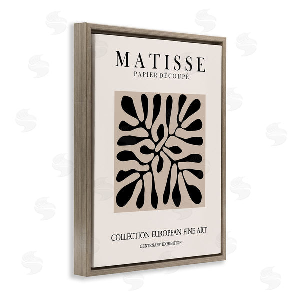 Stupell Industries Ros Ruseva | Matisse Leaves Foliage Abstract Silhouette Exhibition Design Wall Art