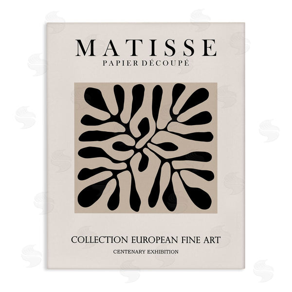 stupell industries Ros Ruseva | Matisse Leaves Foliage Abstract Silhouette Exhibition Design Wall Art