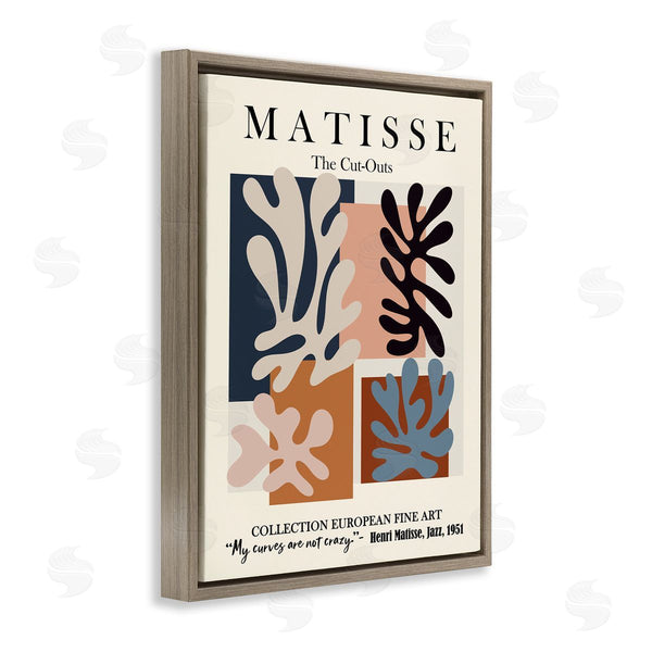 Stupell Industries Ros Ruseva | Matisse Traditional Jazz Abstract Cut Out Forms Wall Art