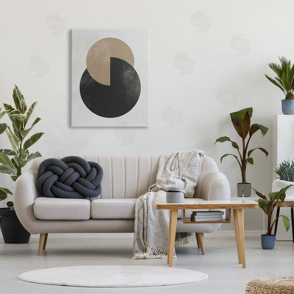Stupell Industries Ros Ruseva | Neutral Circles Overlapping Wall Art