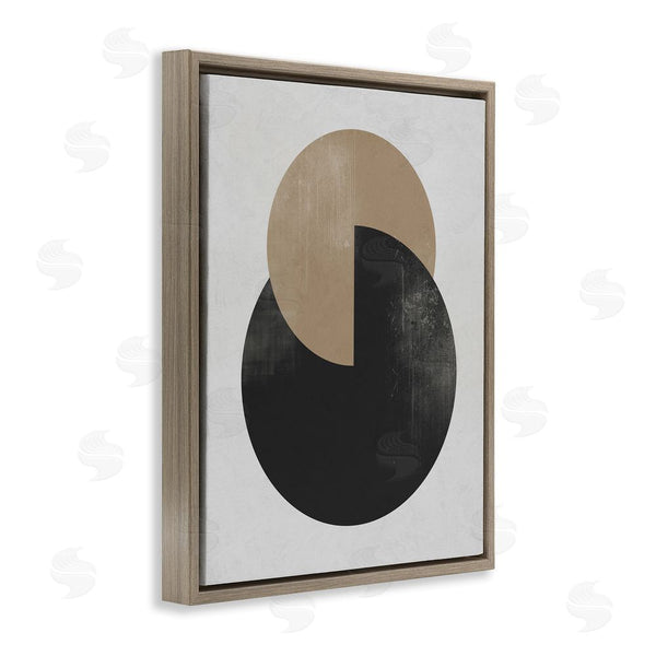 Stupell Industries Ros Ruseva | Neutral Circles Overlapping Wall Art