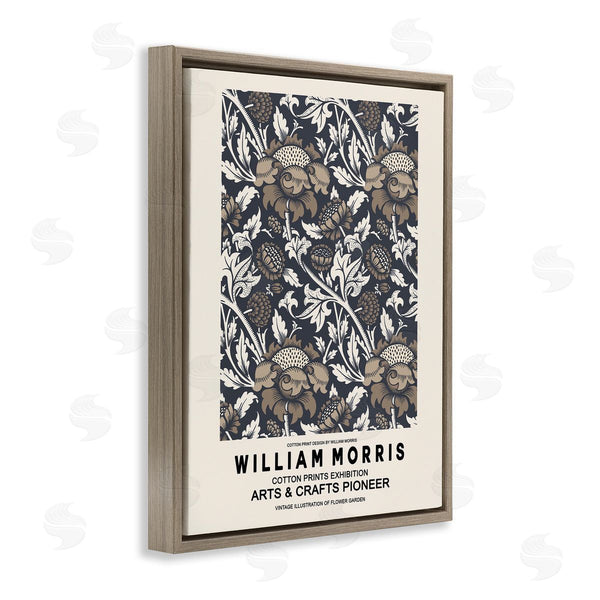 Stupell Industries Ros Ruseva | Neutral Tones Detailed Brown Botanicals Flowers Design Wall Art