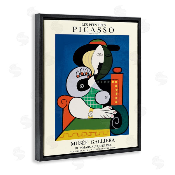 Stupell Industries Ros Ruseva | Picasso Classical Abstract Artist Red Chair Woman Wall Art