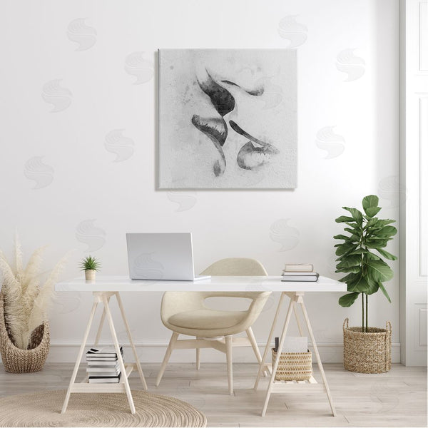 Stupell Industries Ros Ruseva | Romantic Kiss Faces Lips Closeup Couple Drawing Wall Art