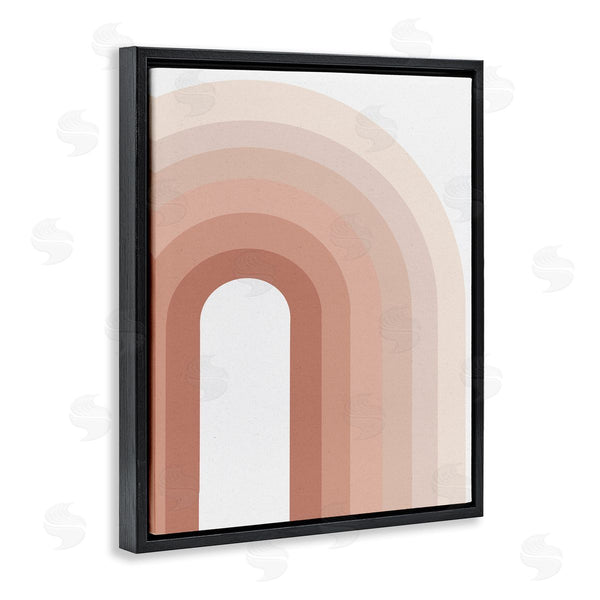 Stupell Industries Ros Ruseva | Rustic Desert Rainbow Geometric Abstraction Terracotta Tones Wall Art