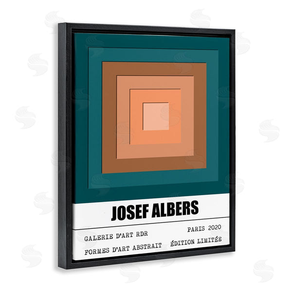 Stupell Industries Ros Ruseva | Traditional Albers Abstraction Layered Geometric Square Forms Wall Art