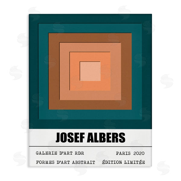 stupell industries Ros Ruseva | Traditional Albers Abstraction Layered Geometric Square Forms Wall Art