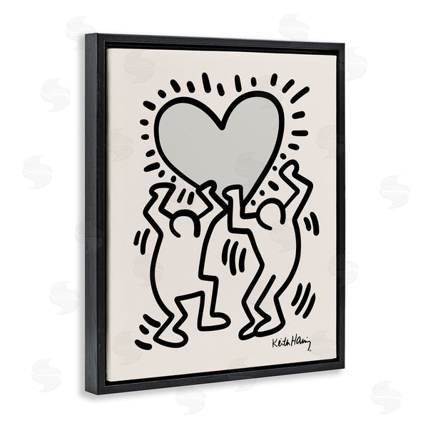 Stupell Industries Ros Ruseva | Two People Holding Heart Outline Pop Style Wall Art