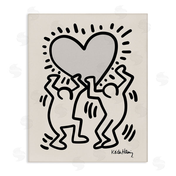 stupell industries Ros Ruseva | Two People Holding Heart Outline Pop Style Wall Art