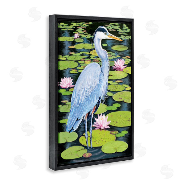 Stupell Industries Rosiland Solomon | Heron Among Pond Lilies