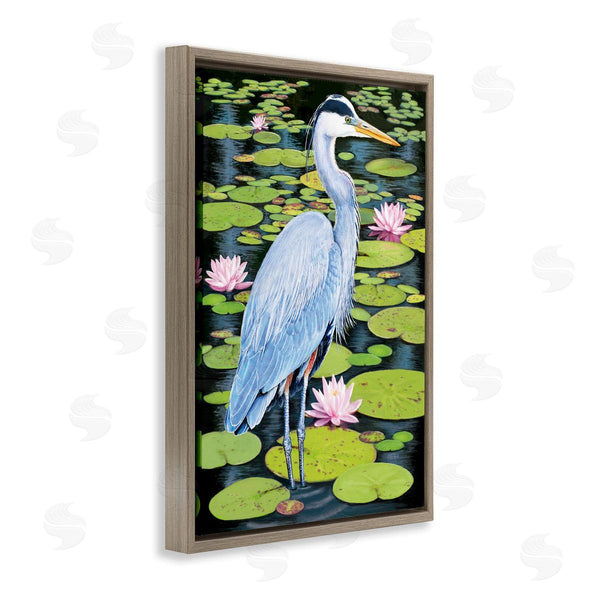 Stupell Industries Rosiland Solomon | Heron Among Pond Lilies