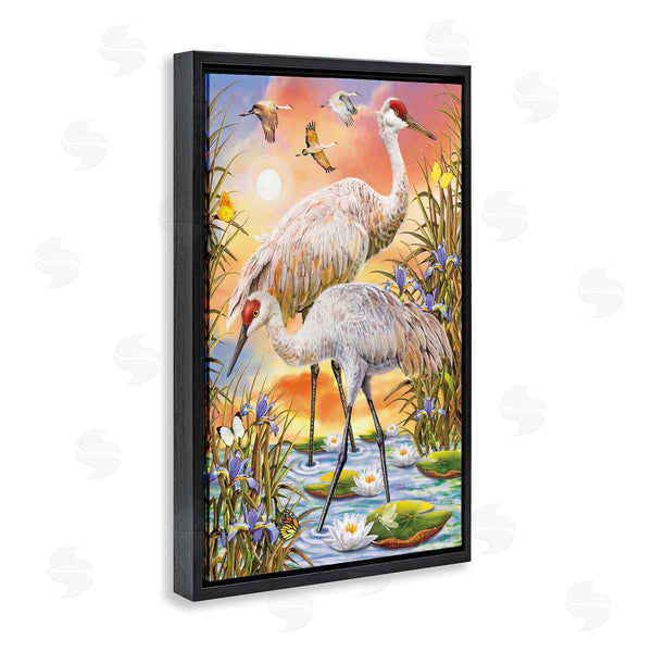 Stupell Industries Rosiland Solomon | Sandhill Cranes At Sunset