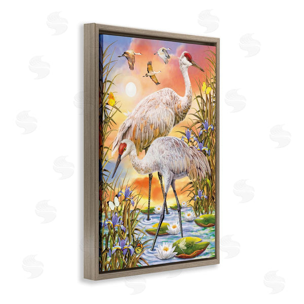 Stupell Industries Rosiland Solomon | Sandhill Cranes At Sunset