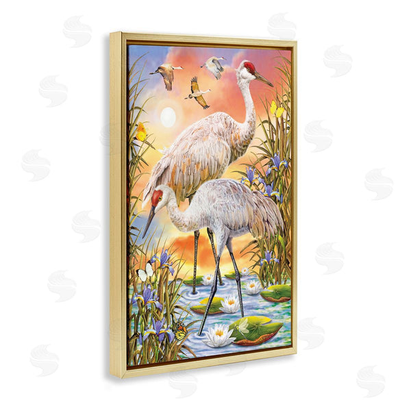 Stupell Industries Rosiland Solomon | Sandhill Cranes At Sunset