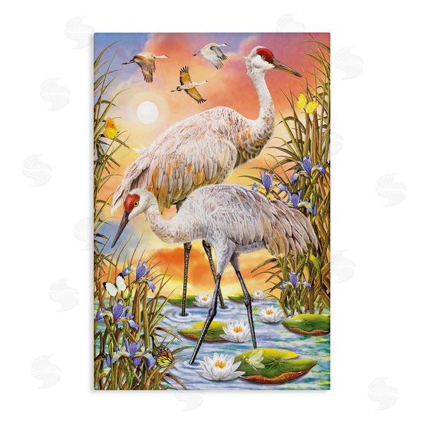stupell industries Rosiland Solomon | Sandhill Cranes at Sunset