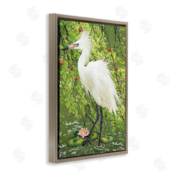 Stupell Industries Rosiland Solomon | Sophisticated Heron In Pond Shore