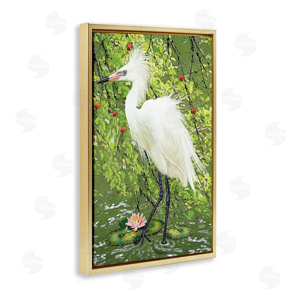 Stupell Industries Rosiland Solomon | Sophisticated Heron In Pond Shore