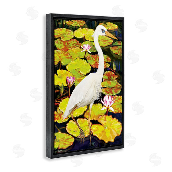 Stupell Industries Rosiland Solomon | Stepping Bird On Lily Pads
