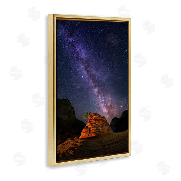 Stupell Industries Royce Bair | Milky Way Stars Over Canyon
