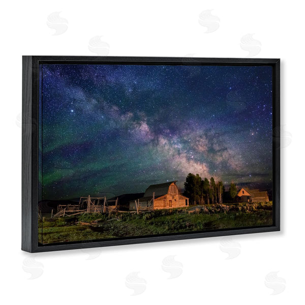 Stupell Industries Royce Bair | Nebula Sky Over Farm Scene